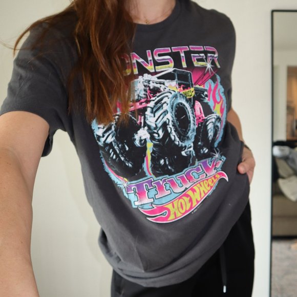 Old Navy Tops - monster truck hot wheels graphic tee